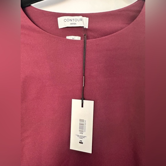 aritzia contour top long sleeve sumac burgundy - Picture 4 of 6